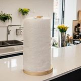 ve Kağıt Havluluk - Doğal Masif Ahşap Napkin Holder ve Paper Towel Dispenser - Mutfak Dekoru, Doğal Ahşap Ürün