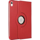 Ve Kırmızı iPad 10.9 2022 (10.nesil) ile Uyumlu 360 Derece Dönebilen Standlı Tablet Kılıfı - Kırmızı