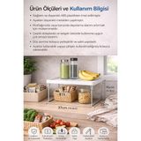 ve Mutfak Tezgahı Için Raf Düzenleyici, Buzdolabı Uyumlu Yükseltici Organizer, Metal Ayaklı Ek Raf, Çok Amaçlı Raf Düzenleyici Stand, Dolap, Tezgah ve Buzdolabı Için Uygun - Beyaz