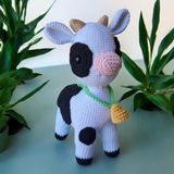 ve Oyun Arkadaşı Amigurumi Oyuncak (Inek)