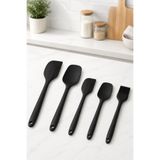 Ve Shop Nuvessa 5’li Silikon Spatula Seti – Pasta Kek Hamur Kazıyıcı ve Yağlama Fırçası Mutfak Gereçleri