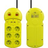Vea ART002 K01 Vea VE-970USB 6lı 2 Usbli 1.5 Metre Grup Priz Bernami Yeni