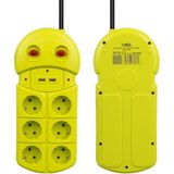 Vea VE-970USB 6'lı 2 Usb'li 1.5 Metre Grup Priz - 6LI 1.5 METRE