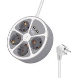 Vea VE-G604YU 4'lü 2 USB Li Anahtarlı 1.5 mt Grup Priz