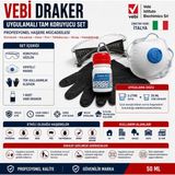 VEBİ Vebi Draker Uygulamalı Tam Koruyucu Set | 2 Lt Uygulama Seti | Gözlük + Ventilli Maske + Tek Kullanımlık Eldiven + 1 Adet Vebi Draker (50 Ml)