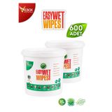 Vebox 2x600'lü Easy Wet Wipes Kova Islak Mendil