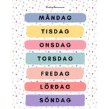 Veckoplanerare: Måndag Tisdag Onsdag Torsdag Fredag Lördag Söndag