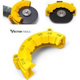 Vector Tools 115MM Avuç Taşlama Için Matkap Ucu Bileme Aparatı -Pratik Matkap Ucu Bileyici - Sarı