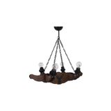 Vedemo Ceiling 4'lü Rustik Ahşap Avize