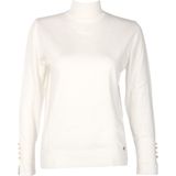 Vedi Minimalist Boğazlı Uzun Kol Kadın Kazak - Modern & Şık - Ekru - 42