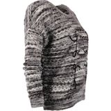 Vedi Minimalist Oversize 3/4 Kol Kadın Kazak - Günlük Kullanım - Siyah - 42