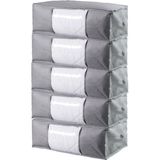 Vedsey 5' Li 50X70X25 Set Gri Pencereli Baza Altı Düzenleyici Hurç - Açık Gri - 70 x 50
