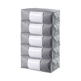Vedsey 5' Li 50x70x25 Set Gri Pencereli Baza Altı Düzenleyici Hurç Gri