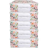 Vedsey 5'li Set Baza Altı Düzenleyici Pencereli Büyük Boy Hurç Sevimli Hayvan Desenli 70X50X25 cm - Çok Renkli