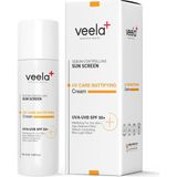 Veela Uv Care Matifiying Cream SPF50+ Akneli Ciltler Için Matlaştırıcı Güneş Kremi 50 ml - Beyaz - Standart