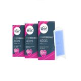 Veet Bacak Vücut Bölgesi Hassas Ciltler Ağda Bandı 3 x 40 Adet