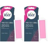 Veet Easy Gelwax Teknoloji Normal Ciltler İçin Yüze Özel Sir Ağda Bandı (1 x 20 Adet) (2 paketi)