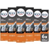 Veet - Erkekler İçin 6 Tüy Dökücü Krem, 200 Ml, Normal Cilt