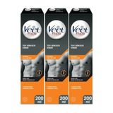Veet for Men Tüy Dökücü Krem, 200ml, Normal Ciltler İçin, 3'lü Set, TYB212256130D210827135912