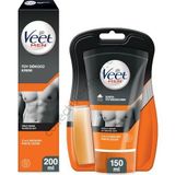 Veet Men Normal 200 ml Tüy Dökücü Krem + 150 ml Duşta Tüy Dökücü Krem