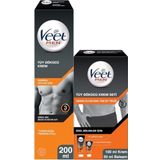 Veet Men Tüy Dökücü Krem Normal Ciltler İçin 200 ml + Özel Bölgeler İçin Tüy Dökücü Krem Seti 100&50 ml