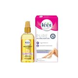 Veet Mucizevi Yağ Çok Amaçlı Nemlendirici 100 ml + Veet Pure Hipoalerjenik Bacak & Vücut Ağda Bandı 20'li