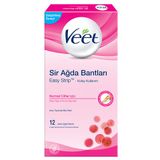 Veet Normal Ciltler İçin 12'li Kolay Kullanım Sir Ağda Bantları