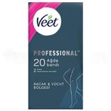 Veet Professional Sir Ağda Bandı Normal Cilt Bacak ve Vücut Bölgesi 20'li