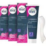 Veet Professional Tüm Cilt Tipleri İçin Tüy Dökücü Krem, 600ml Süper Fırsat Paketi (3 x 200 ml)