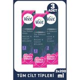 Veet Professional Tüm Ciltler 3x200 ml Tüy Dökücü Krem