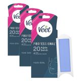 Veet Professional Yüz Ağda Bandı 20'li Hassas Ciltler (3 paketi)