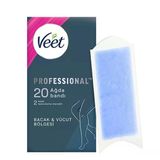 Veet Professyonel Bacak Ve Vücut Bölgesi Hassas Ciltler Sir Ağda Bandı 20'Li