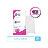 Veet Pure Hassas Ciltler İçin Bacak & Vücut Bölgesi Ağda Bandı 40'lı