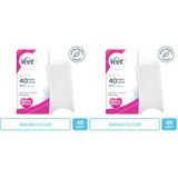 Veet Pure Hipoalerjenik Ağda Bandı, Bacak ve Vücut Bölgesi 40'lı Süper Fırsat Paketi (2 paketi)