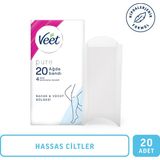 Veet Pure Hipoalerjenik Sir Ağda Bandı 20'li Bacak & Vücut Bölgesi Hassas Ciltler İçin Özel Formül