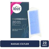 Veet Sir Ağda Bantları Professional Hasas Ciltler İçin Bacak Ve Vücut Bölgesi 20 Li