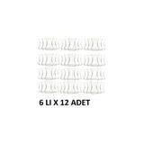 Vefa Ince Belli Çay Bardak (12 Adet x 6lı) Çay Bardağı 1 Koli 72 Adet - 130 ml - Turuncu