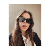 VEGA EYEWEAR Cleopatra Cat Eye Çekik Siyah Güneş Gözlüğü 55- 20-143