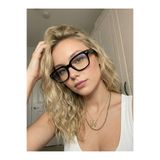 VEGA EYEWEAR ECHOL Siyah Cat eye Popüler Mavi Işık Korumalı Gözlük Camı Değişir