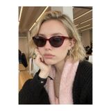 VEGA EYEWEAR Nancy Cat Eye Çekik Bordo 50 Ekartman Hafif Güneş Gözlüğü