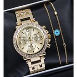 Vega Gift Shop 9999999967078 Kadın Kol Saati Seti - Gold