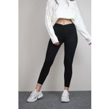 VEGA Kadın Siyah Solmayan Yüksel Bel Likralı Toparlayıcı Skinny Jeans Pantalon