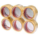 Vega Vege Şeffaf Fil Koli Bandı 6'lı Renkli Koli Bantı 45 mm x 100 metre