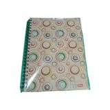Vegam Mikro Sert Kapaklı Spiralli A4 100 Sayfa Çizğili Defter - Kahverengi Desenli