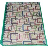 Vegam Mikro Sert Kapaklı Spiralli A4 100 Sayfa Çizğili Defter - Kareli