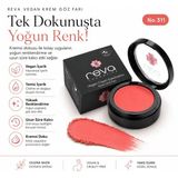 Vegan Krem Göz Farı - No. 311 | Temiz Içerik, Uzun Süre Kalıcı & Mono Cream Eyeshadow - Deep Sea - No:311