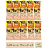 Vegan Meyve Pestili Ananas Elma Ve Armut 14gr X 10 Adet