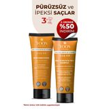 Vegan Tuzsuz Şampuan 250ml & Saç Bakım Kremi 200ml Sülfatsız, Kolajen, Biotinli 2'li Şampuan Ve Krem