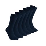 Vegan Ve Organik Bambu Unisex Soket Lacivert Çorap 6'lı