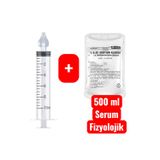 Veganyou Hangzhou 1 Adet Burun Temizleme Şırıngası Silikon Başlıklı+Yedek Başlık+500 Ml Yıkama Sıvısı